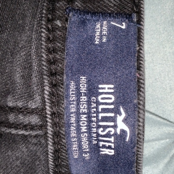 Hollister black denim distressed shorts - Picture 4 of 5